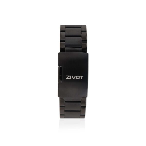 ZIVOT Black and Rose Double Time Watch for Men with Day, Date & Radium Hands