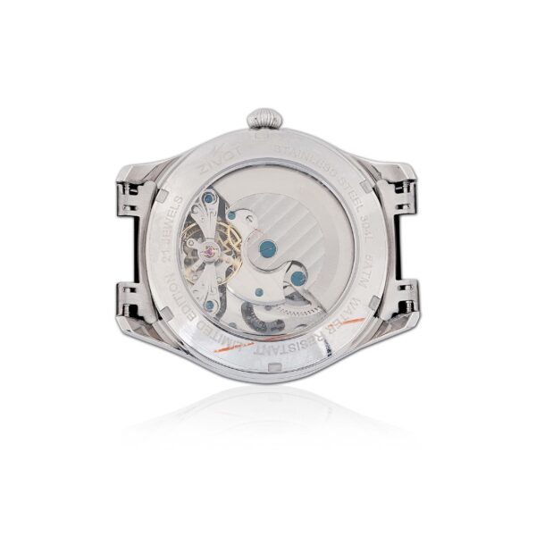 ZIVOT Double Time Watch with Date, Day, Rose Gold & Stainless Steel Strap