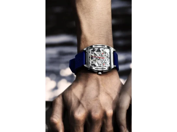 Ciga Design Z-Series Stainless Steel Automatic Mechanical Skeleton Wristwatch Blue Z031-SISI-W15BU
