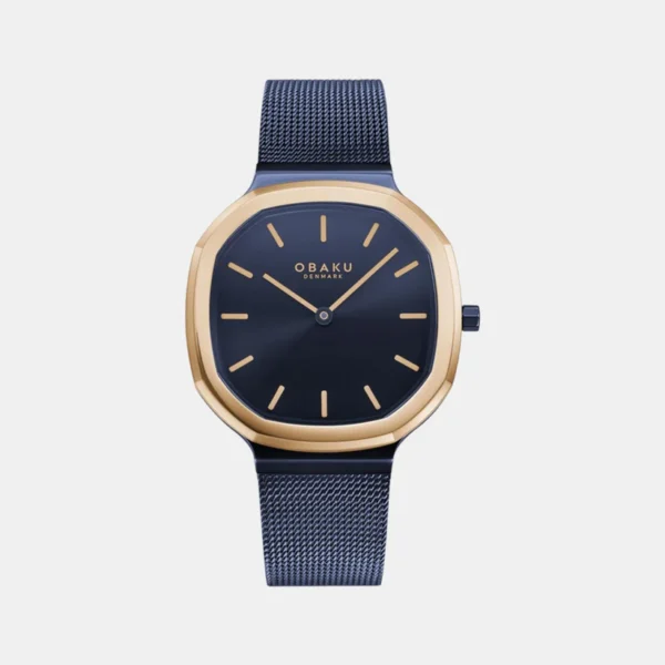 Obaku Women's Blue Analog Stainless Steel Watch V253LXSLML