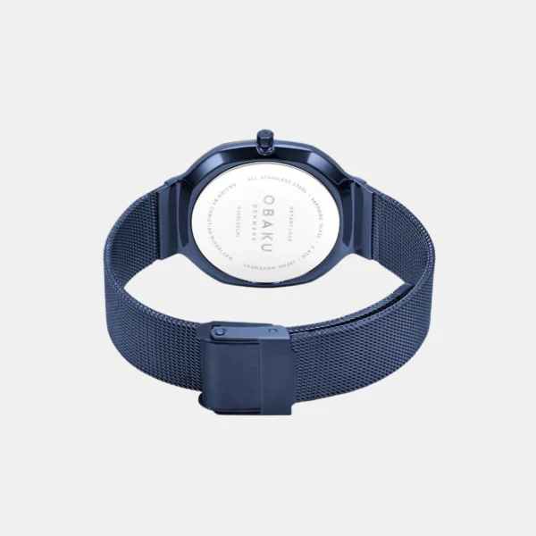 Obaku Women's Blue Analog Stainless Steel Watch V253LXSLML