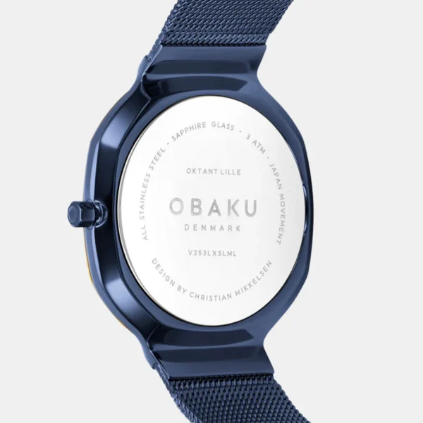 Obaku Women's Blue Analog Stainless Steel Watch V253LXSLML