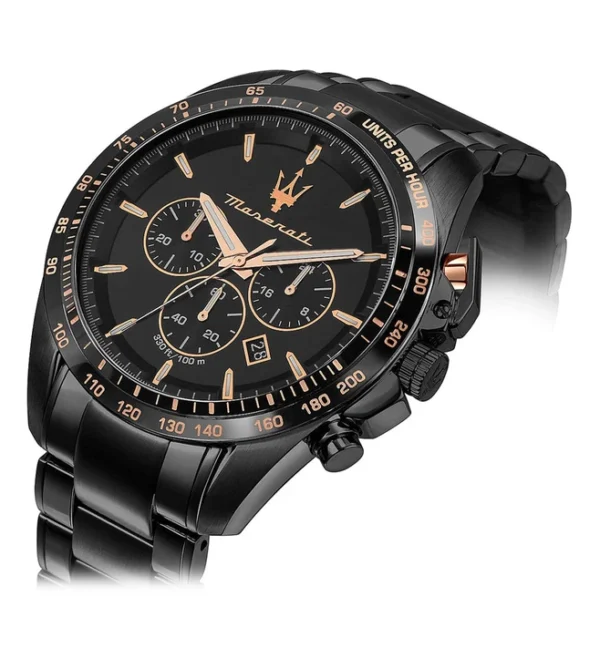 MASERATI Traguardo Chronograph Watch for Men with Quartz Movement and Bracelet