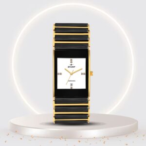 ZIVOT Gold Ceramic Men's Wrist Watch