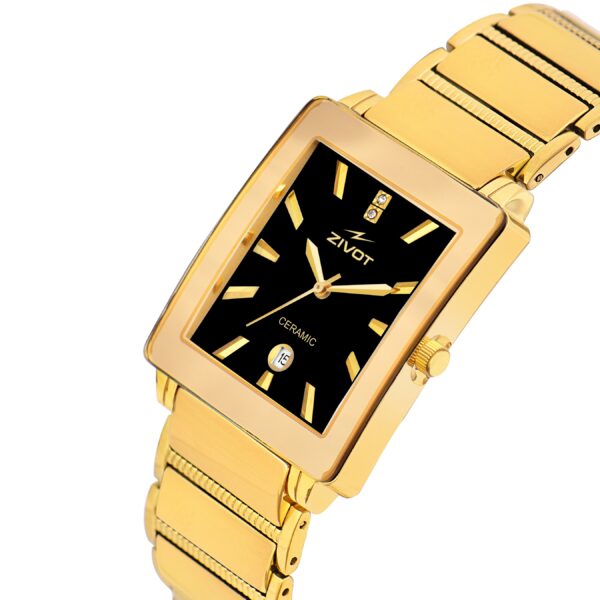 ZIVOT Elite Golden Timepiece for Men