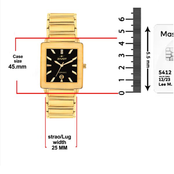 ZIVOT Elite Golden Timepiece for Men