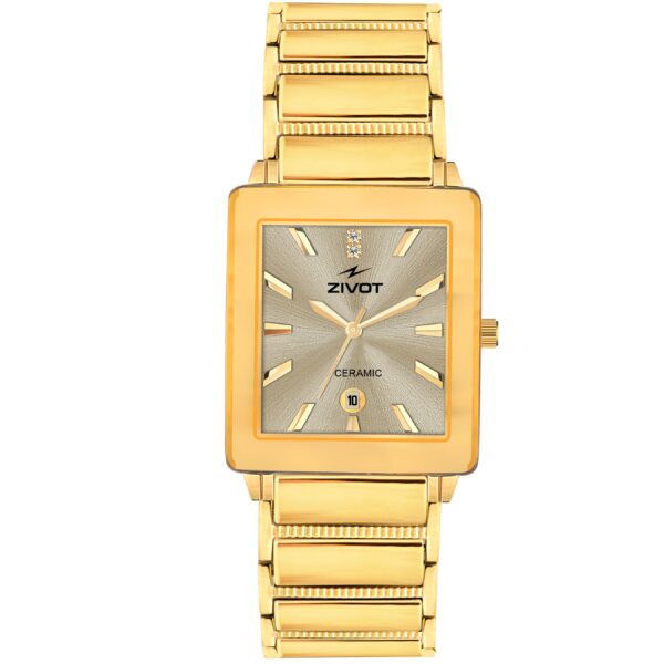 ZIVOT Regal Gold Ceramic Watch