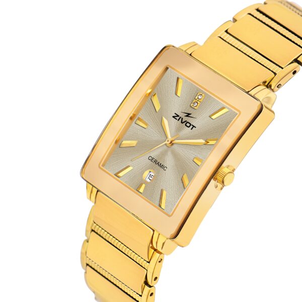 ZIVOT Regal Gold Ceramic Watch