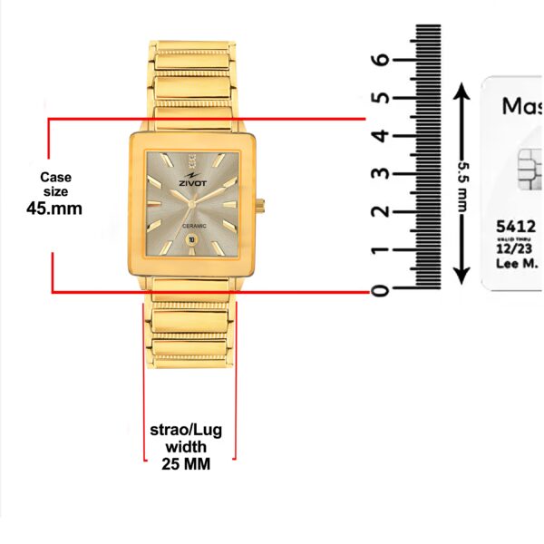 ZIVOT Regal Gold Ceramic Watch