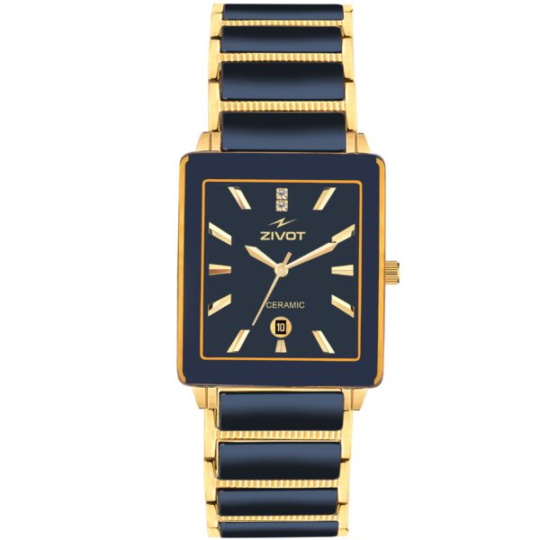 ZIVOT Luxe Ceramic Gold-Tone Watch