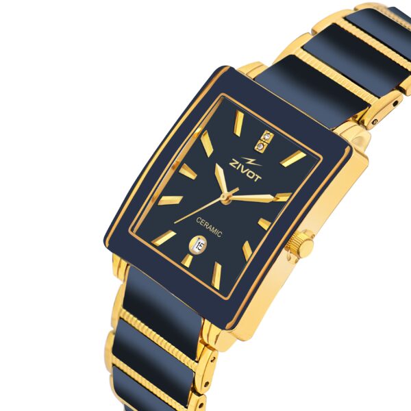 ZIVOT Luxe Ceramic Gold-Tone Watch