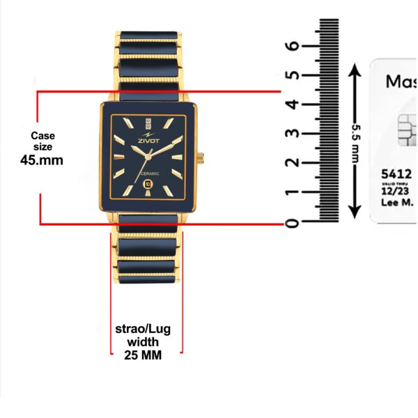 ZIVOT Luxe Ceramic Gold-Tone Watch