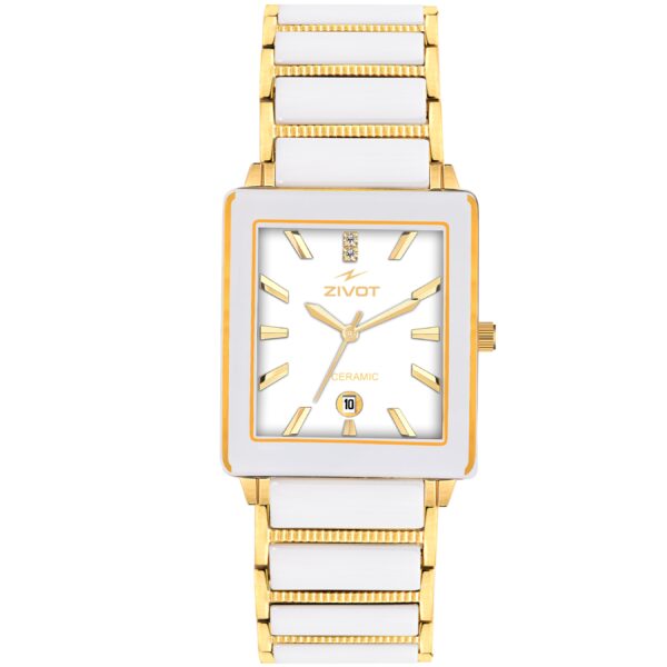 ZIVOT Elegance Ceramic Gold Watch