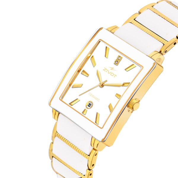 ZIVOT Elegance Ceramic Gold Watch