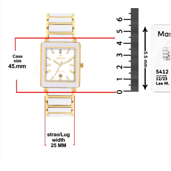 ZIVOT Elegance Ceramic Gold Watch