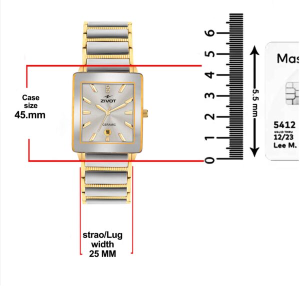 ZIVOT Elegance Ceramic Gold-Tone Watch