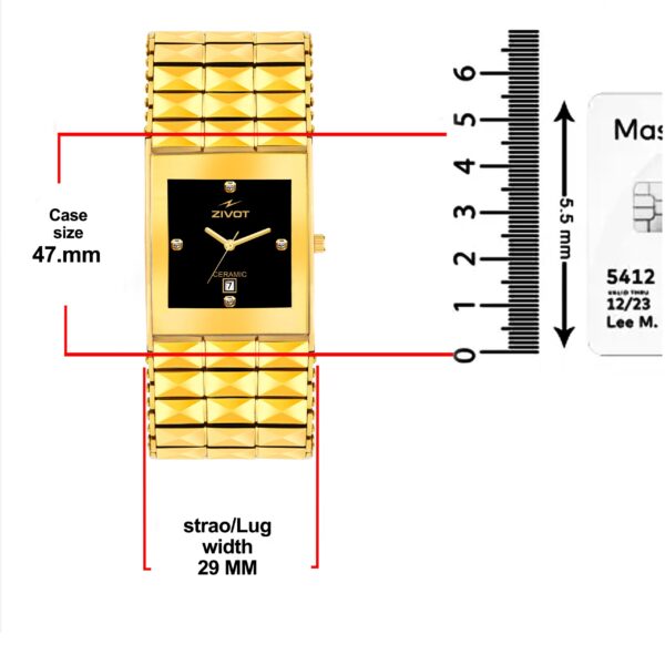 Zivot Prestige Gold Ceramic Watch