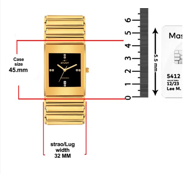 ZIVOT Royale Gold Ceramic Wristwatch