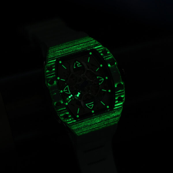 HANBORO Skeleton Tourbillon-Inspired Automatic Watch