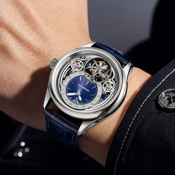 HANBORO Skeleton Tourbillon Watch