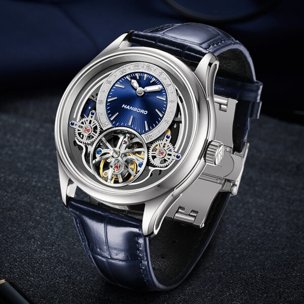 HANBORO Skeleton Tourbillon Watch
