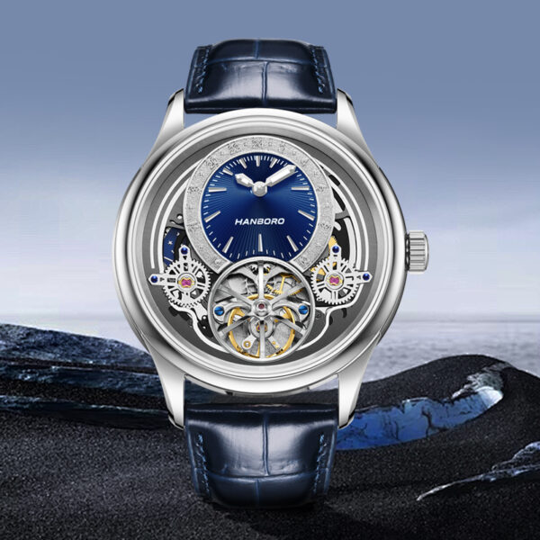 HANBORO Skeleton Tourbillon Watch
