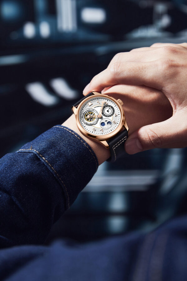 HANBORO Tourbillon Moonphase Luxury Watch