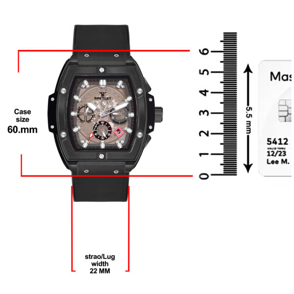 Bretley B6789Y Bold Mechanical Luxury Timepiece watch