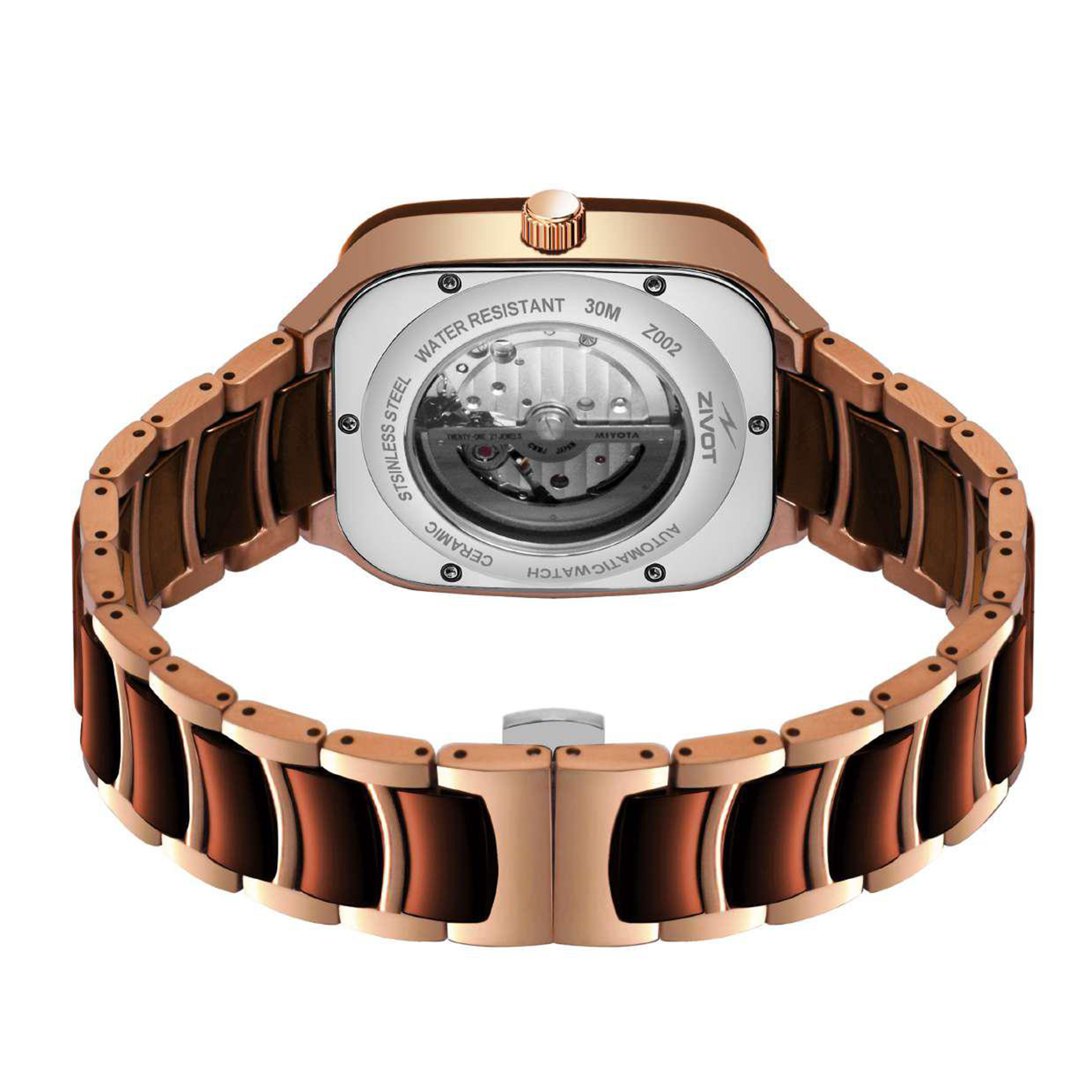 ZIVOT Royal Rose Automatic Skeleton Watch