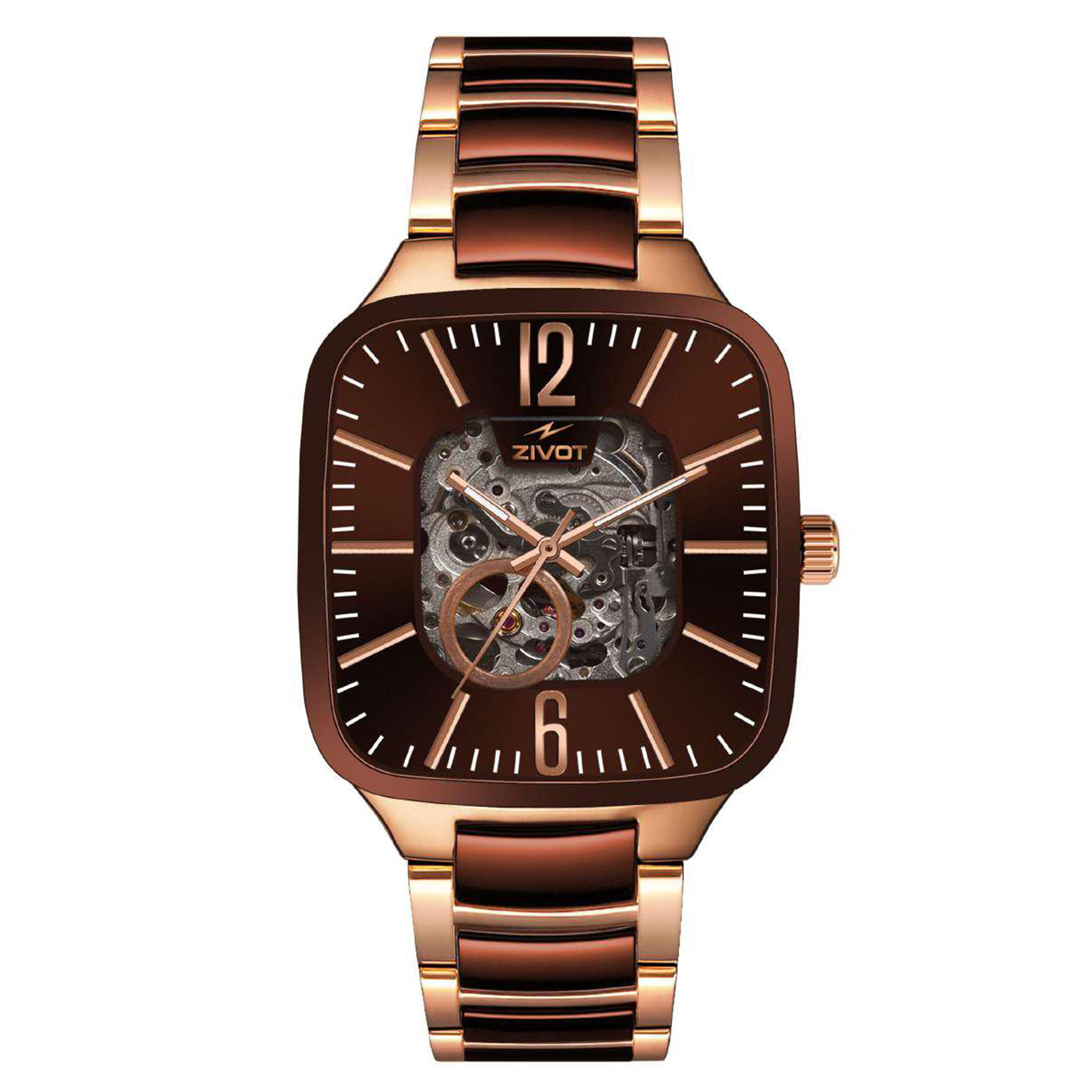 ZIVOT Royal Rose Automatic Skeleton Watch