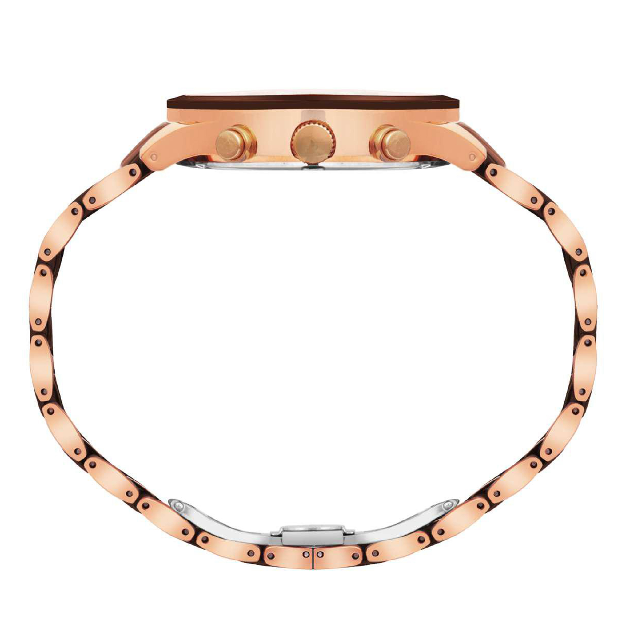 ZIVOT Brown Rose Gold Ceramic Watch